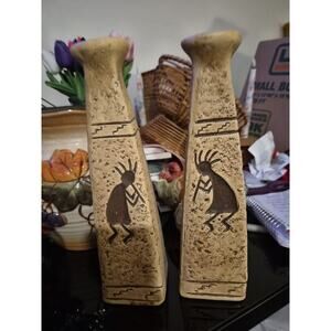 Vintage Southwestern Pottery Vase Featuring Kotupelli Figure Made Out Of...